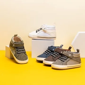 CENCIRILY High Top Infant Sneakers - Soft & Anti-Skid