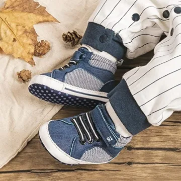 CENCIRILY High Top Infant Sneakers - Soft & Anti-Skid
