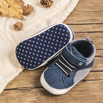 CENCIRILY High Top Infant Sneakers - Soft & Anti-Skid