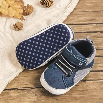 CENCIRILY High Top Infant Sneakers - Soft & Anti-Skid