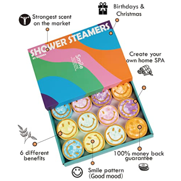 EUSEMIA 12 Pcs Aromatherapy Shower Bombs for Stress Relief