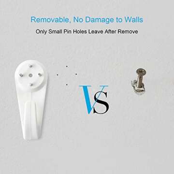 Picture Hanging Kit - 62PCS Non-Damage Wall Hooks