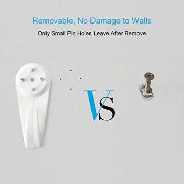 Picture Hanging Kit - 62PCS Non-Damage Wall Hooks