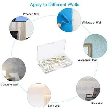 Picture Hanging Kit - 62PCS Non-Damage Wall Hooks
