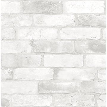 Transform Spaces with NuWallpaper Loft Brick Peel Stick