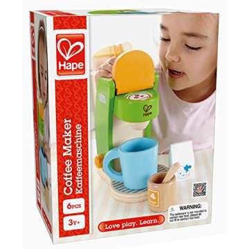 Hape Wooden Coffee Maker Set for Creative Kids