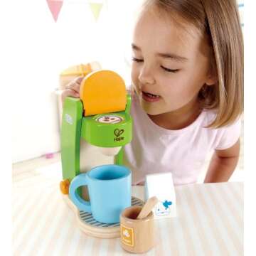 Hape Wooden Coffee Maker Set for Creative Kids