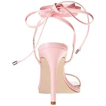 Steve Madden Women's Uplift Heeled Sandal, Pink Patent, 6.5