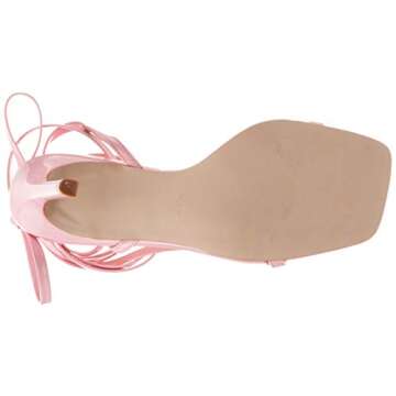 Steve Madden Women's Uplift Heeled Sandal, Pink Patent, 6.5