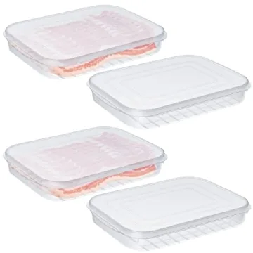 Suclain 4-Piece Deli Meat Saver with Airtight Lids for Refrigerator