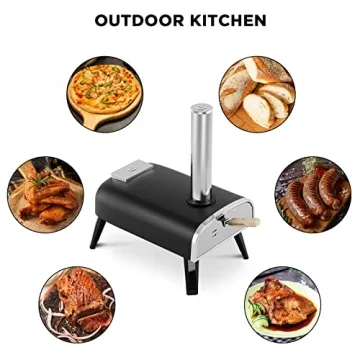 aidpiza Outdoor Pizza Oven - Portable Wood Fired Pizza
