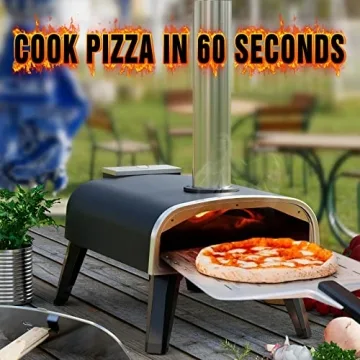 aidpiza Outdoor Pizza Oven - Portable Wood Fired Pizza
