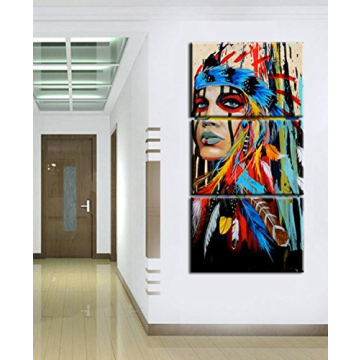Meiji Native American Canvas Wall Art for Home Decor