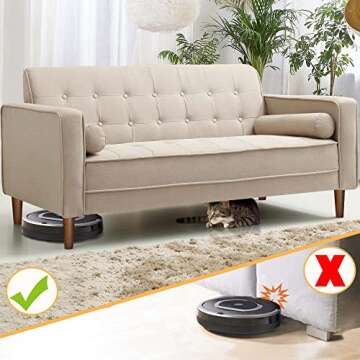 AORYVIC 8-Inch Solid Wood Furniture Legs Set of 4