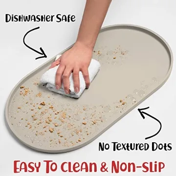 DogBuddy Waterproof Nonslip Dog Bowl Mat for Pets