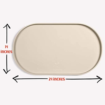 DogBuddy Waterproof Nonslip Dog Bowl Mat for Pets