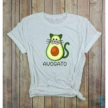 Avogato Cat - Funny Avocado Shirt, Food lover shirt, Vegan shirt, Cinco de Mayo, Cat Lover Shirt, Pe...