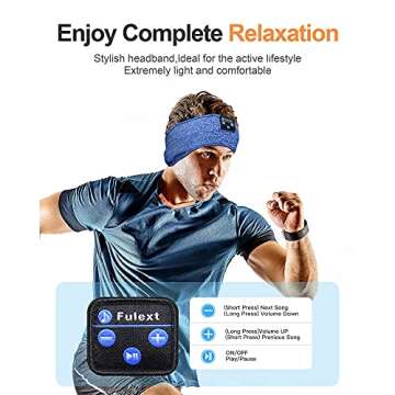 Fulext Bluetooth Sleep Headband for Comfort & Relaxation