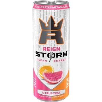 REIGN Storm Citrus Zest Energy Drink | 200mg Clean Caffeine