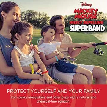 Superband Classic Disney (Pack of 50) - for Kids & Adults - Insect & Mosquito Repelling Wristband with Mickey and Minnie Mouse Charms - Made with Oils (50)