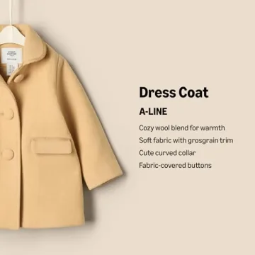 Amazon Essentials Toddler Girls' Wool Blend Coat