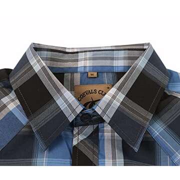 Stylish COEVALS CLUB Men's Long Sleeve Casual Western Shirt