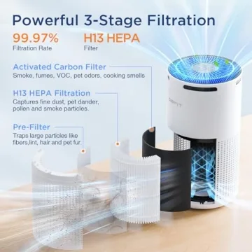 HEPA Air Purifier for Large Rooms with Aromatherapy
