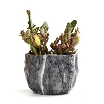 Stylish SE SUN-E Marbling Ceramic Plant Pot Set for All
