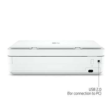 HP Envy 7855 Wireless All-in-One Color Inkjet Printer - Print Copy Scan Fax - 15 ppm, 4800 x 1200 dpi, 2.65" Touchscreen CGD, 35-Page ADF, Auto 2-Sided Printing, Wi-Fi, Ethernet, White (Renewed)