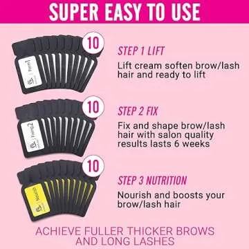 iMethod Brow Lamination Kit Professional - Eyebrow Lamination Kit At Home DIY and Salon Use, Instant Lift for Fuller Feather Brows, 10 Brow Lift Sachets Salon Result Long Lasting, Vegan & Cruelty Free