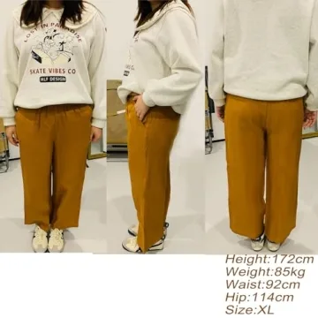 LaovanIn Women's Comfortable Linen Drawstring Pants for Summer