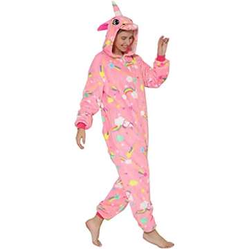 Unicorn Onesies Pajamas for Women and Teenage Girls