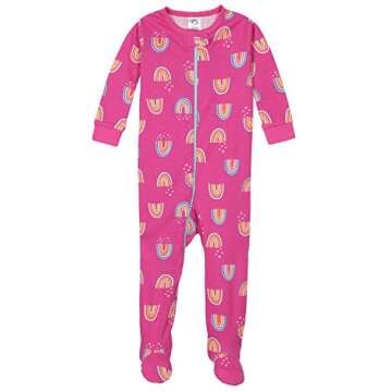 Gerber unisex baby 4-pack Footed Pajamas and Toddler Sleepers, Pink, 18 Months US