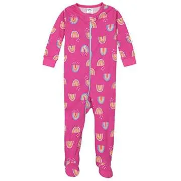 Gerber unisex baby 4-pack Footed Pajamas and Toddler Sleepers, Pink, 18 Months US