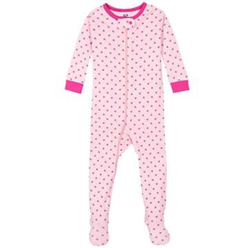 Gerber unisex baby 4-pack Footed Pajamas and Toddler Sleepers, Pink, 18 Months US