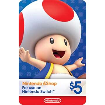 $5 Nintendo eShop Gift Card [Digital Code]