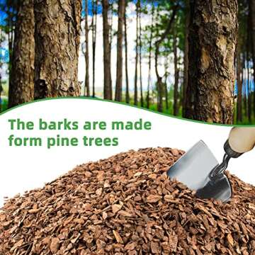 9 qt Organic Orchid Potting Bark -Natural Mulch for Potted Plants, Root Development of Orchid Plants...