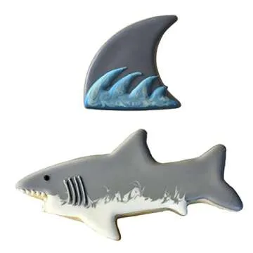 Shark Cookie Cutters 2-Pc Set for Themed Baking Fun