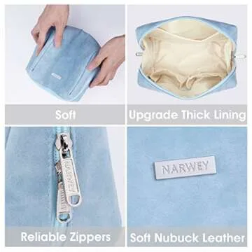 Vegan Leather Makeup Bag Set for Stylish Travel Storage