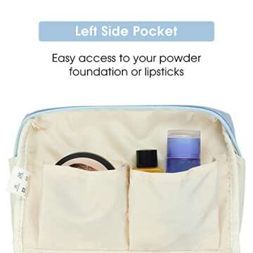 Vegan Leather Makeup Bag Set for Stylish Travel Storage