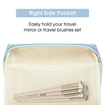 Vegan Leather Makeup Bag Set for Stylish Travel Storage