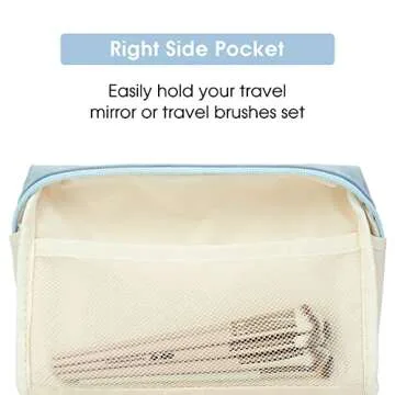 Vegan Leather Makeup Bag Set for Stylish Travel Storage