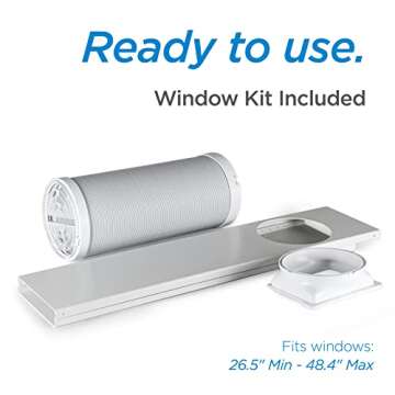 BLACK+DECKER Smart Portable Air Conditioner with Heat, 14,000 BTU ASHRAE 128 (10,000 BTU DOE) Cooling, 12,000 BTU Heating for Rooms up to 700 Sq. Ft., Follow Me Remote, BPACT14HWT, White