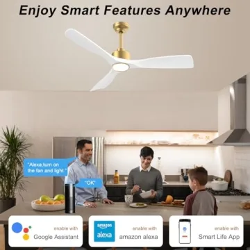 Ofantop 52 Inch Smart Ceiling Fan with Remote Control