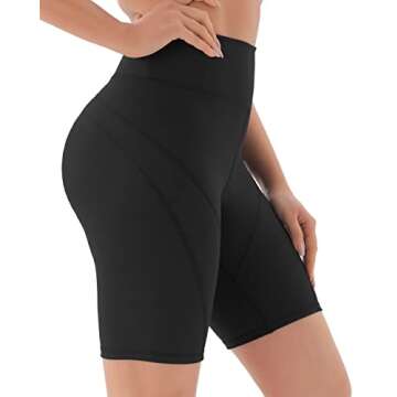JOYSPELS Maternity Biker Shorts Over Belly Pregnancy Athletic Workout Yoga Running Shorts