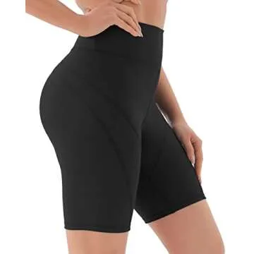 JOYSPELS Maternity Biker Shorts Over Belly Pregnancy Athletic Workout Yoga Running Shorts