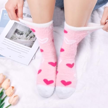 Ultra-Soft Valentines Day Gifts Cozy Fuzzy Socks for Women