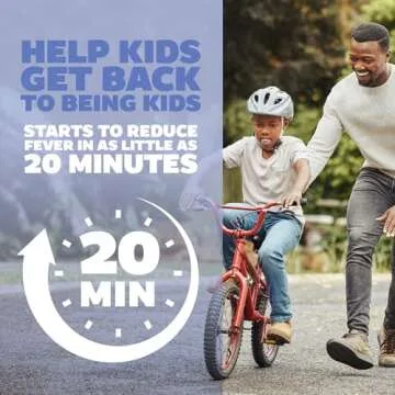 Genexa Kids’ Clean Pain & Fever Acetaminophen, Dye Free, 0% Artificial Additives, Delicious Organic Cherry Flavor, Liquid Oral Suspension Medicine for Children 2-11, 160 mg per 5mL, 4 fl oz