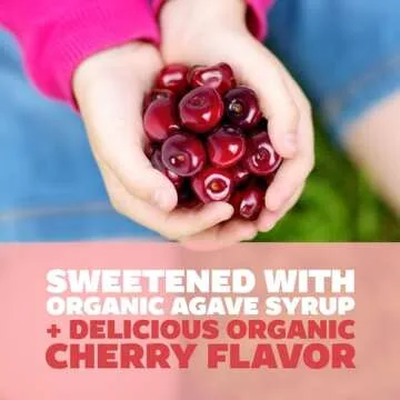 Genexa Kids’ Clean Pain & Fever Acetaminophen, Dye Free, 0% Artificial Additives, Delicious Organic Cherry Flavor, Liquid Oral Suspension Medicine for Children 2-11, 160 mg per 5mL, 4 fl oz