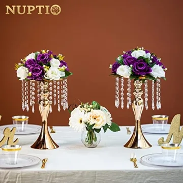 Elegant 10-Piece Flower Stand Set for Weddings & Events